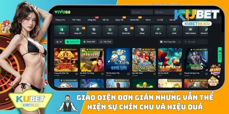 Giao diện đơn giản nhưng vẫn thể hiện sự chỉn chu và hiệu quả